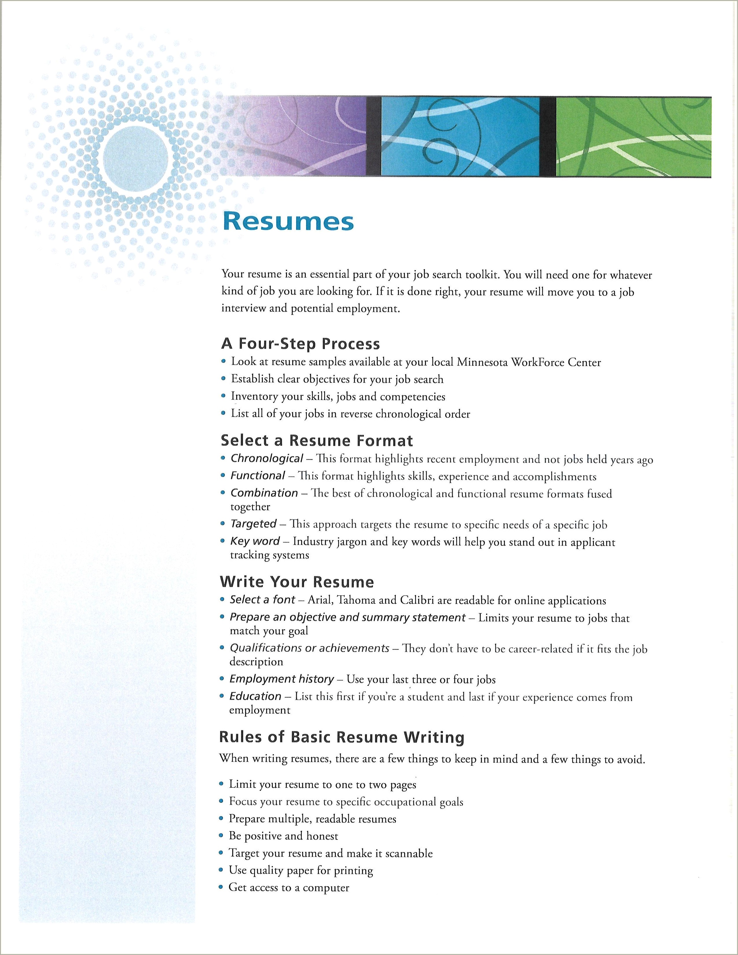 Career And Employment Prep Job Resume Activity Packet