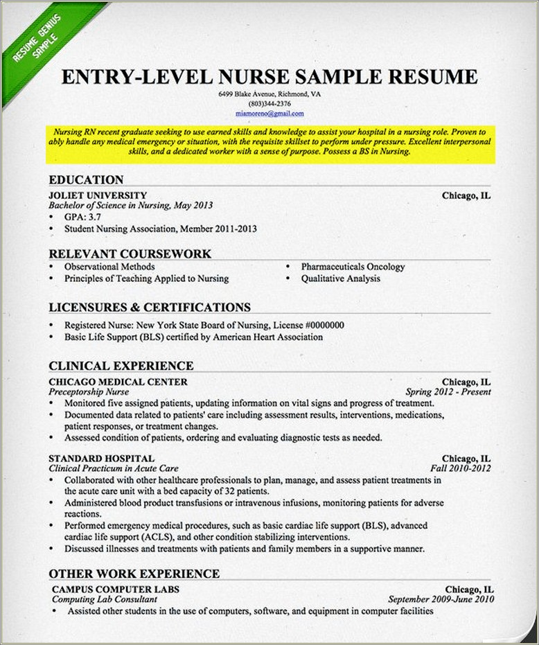 Career Objective Computer Science Examples On Resume