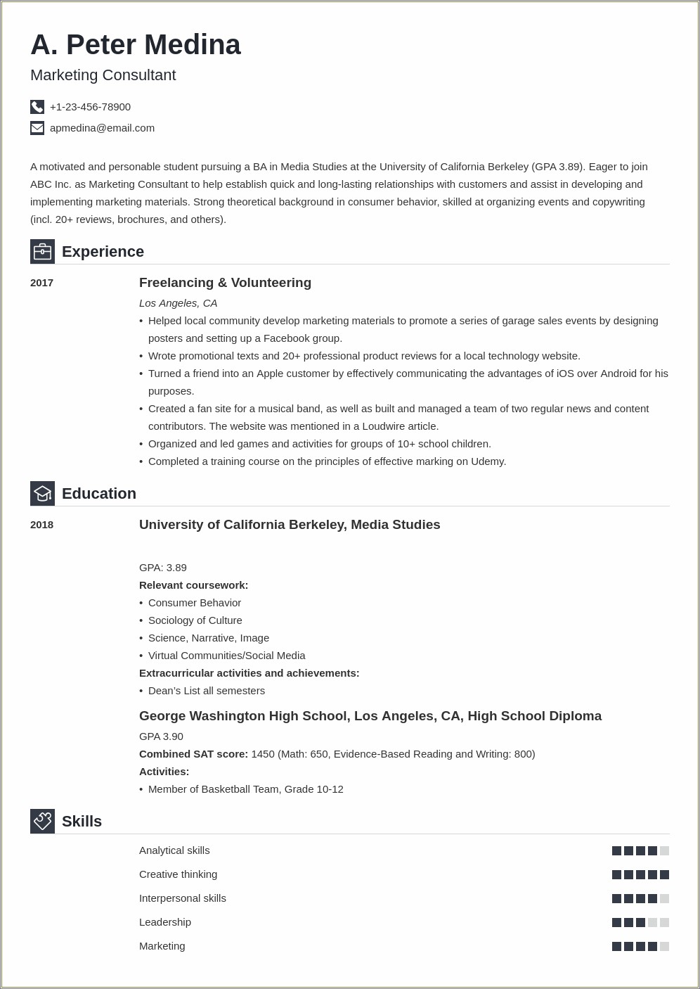 Career Objective Examples For Resume For It Fresher