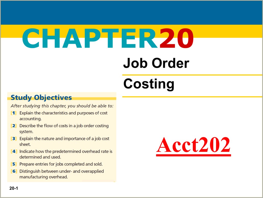 Career Objective For Resume For Cost Accountant