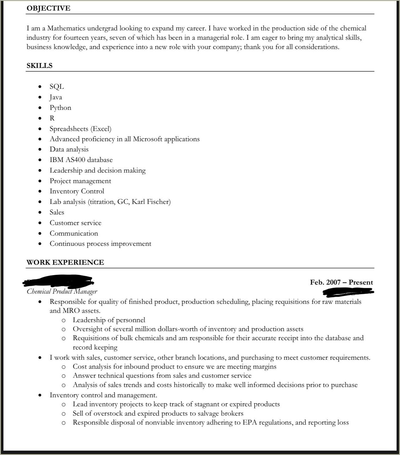 Career Objective For Resume Of Data Analyst