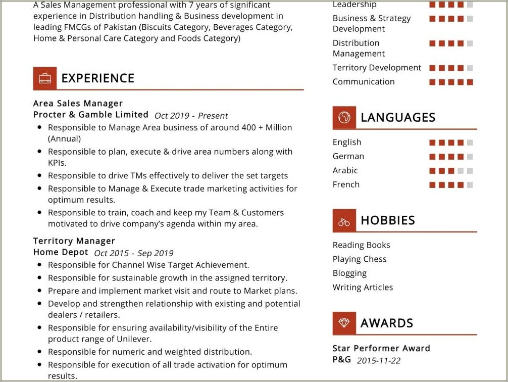 Career Objective For Sales Manager Resume