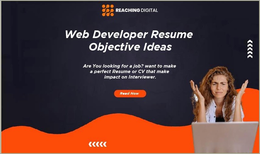 Career Objective In Resume For Developer