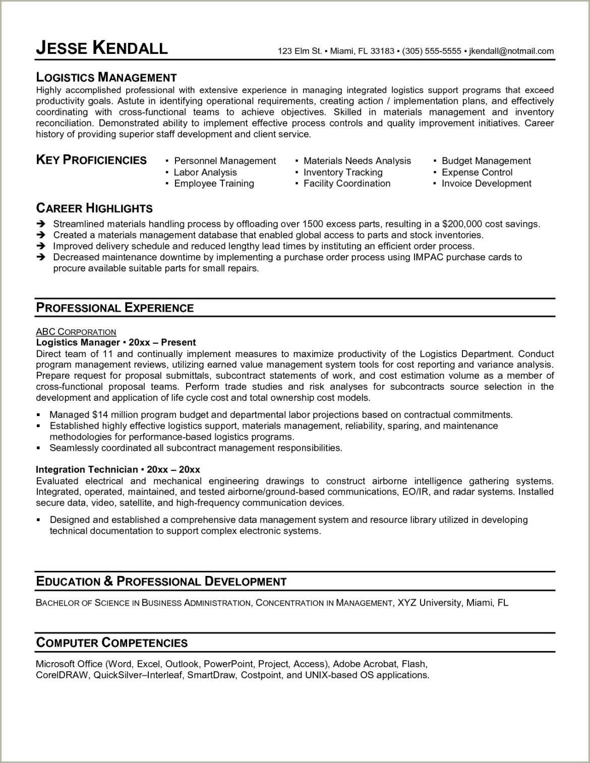 Career Resume Objective For Maintenance Engineer