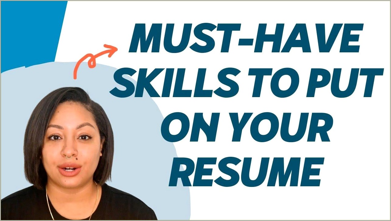 Categories Of Skills To Put On Resume
