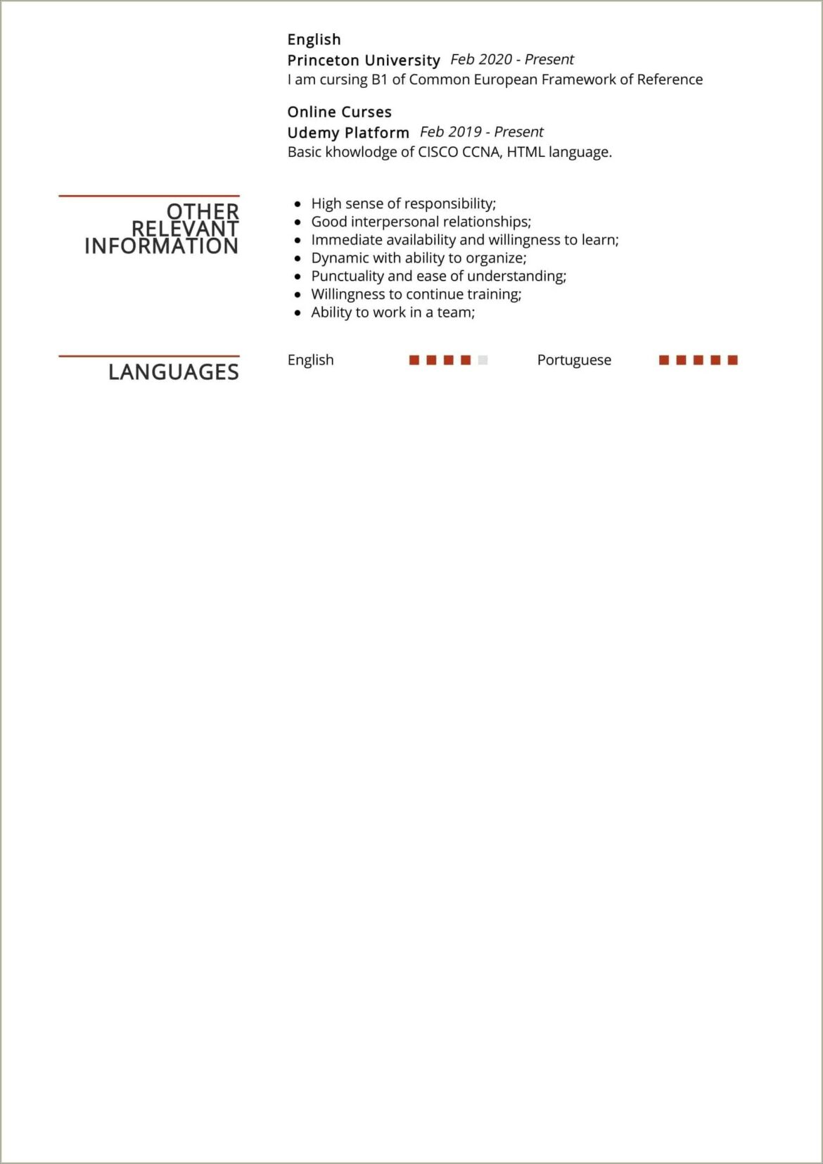 Ccna Certified Resume Sample Free Download