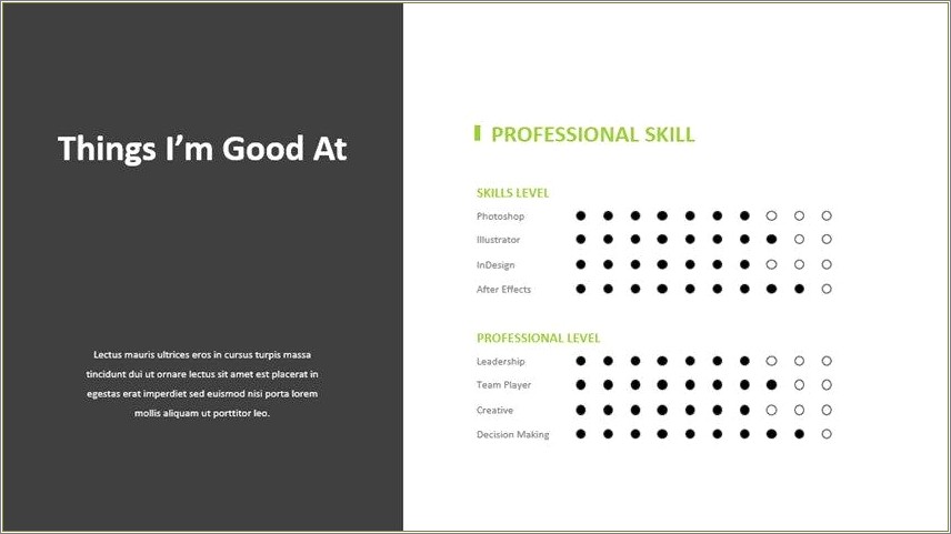 Characteristics Of A Good Resume Slideshare