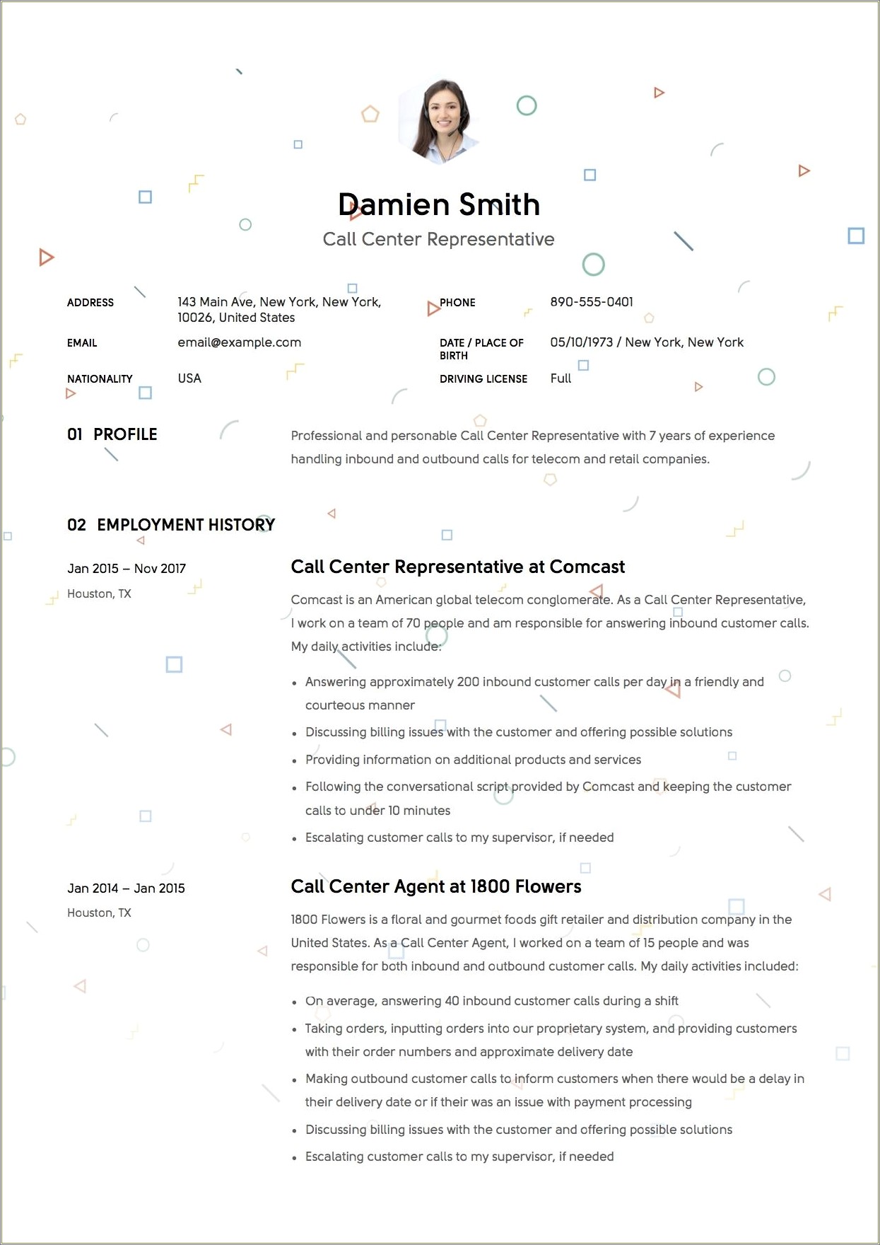 Check In Agent Job Description For Resume