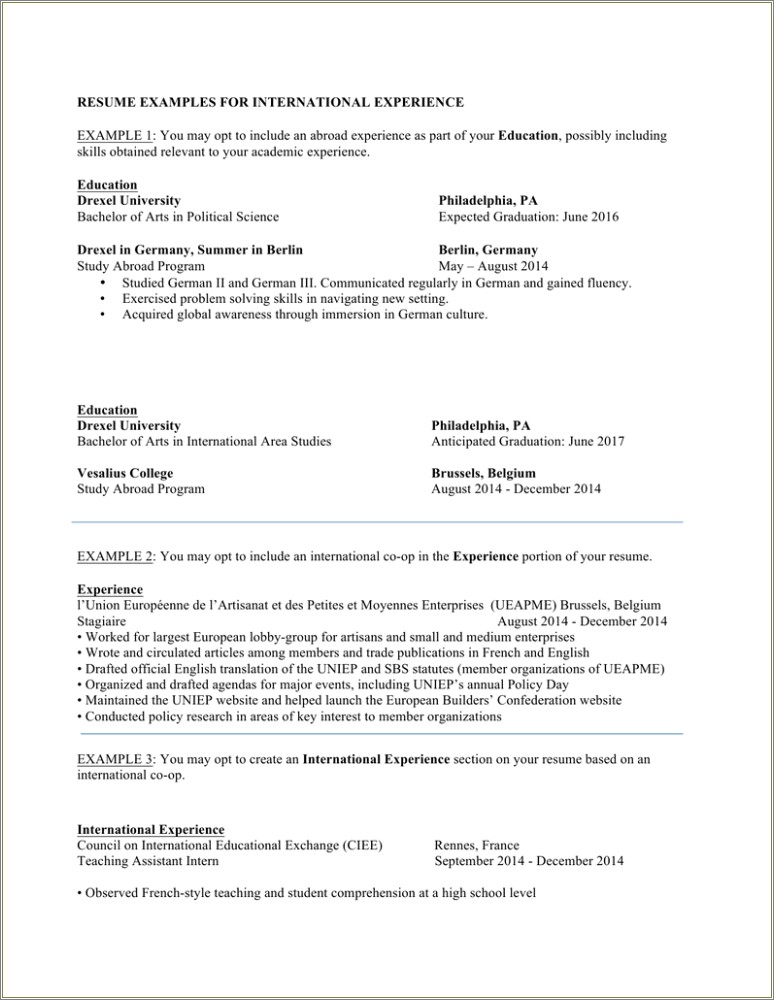 College Resume Objective For Political Science