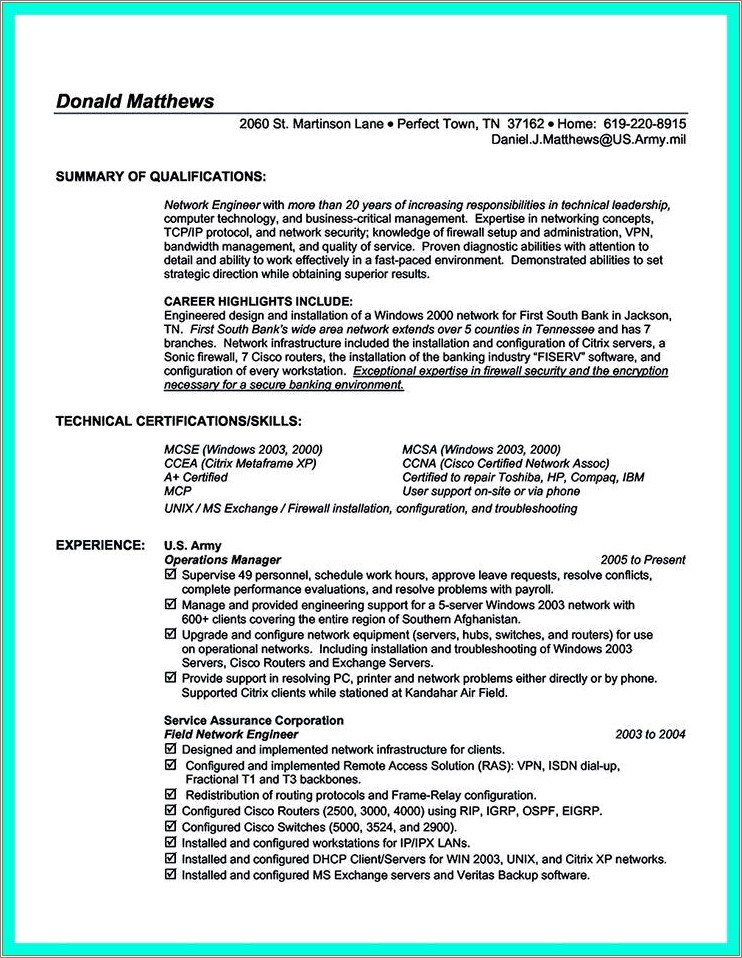 Combat Engineer Job Resume Job Description