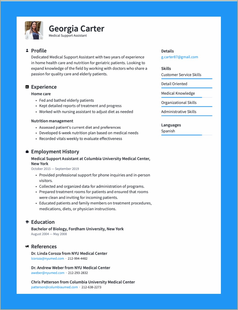 Combination Functional And Chronological Resume Example