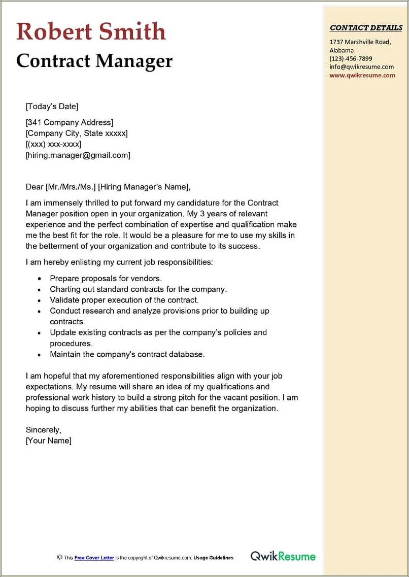 Combination Of Resume And Cover Letter