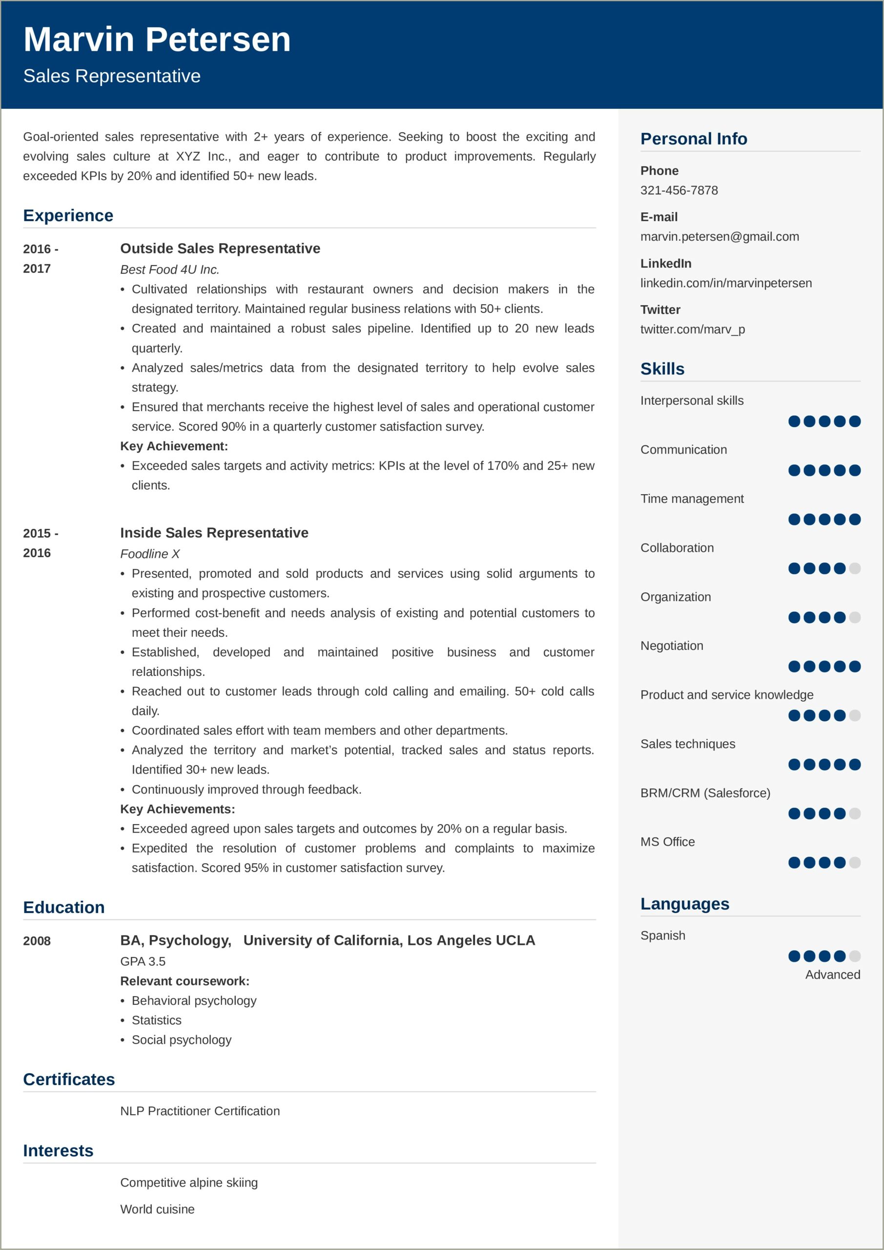 Commercial Insurance Claims Trainee Resume Skill
