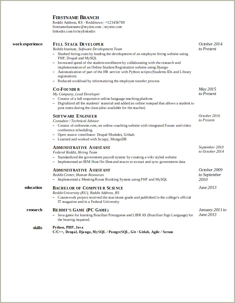 Compare Job Listing With Resume Reddit