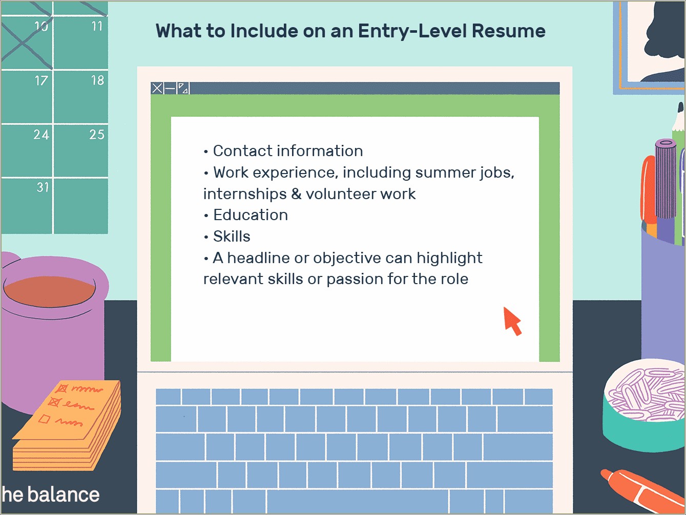 Components Of A High School Resume