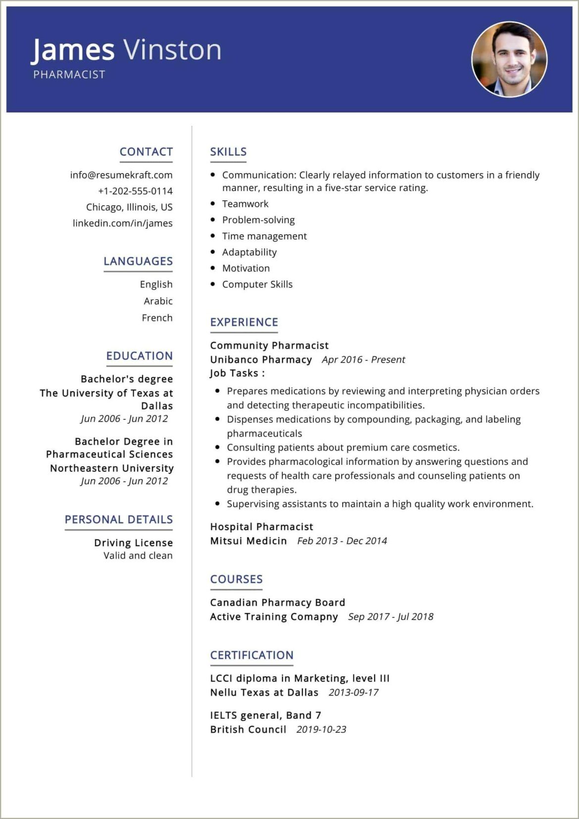 Compounding Pharmacy Technician Job Duties For Resume