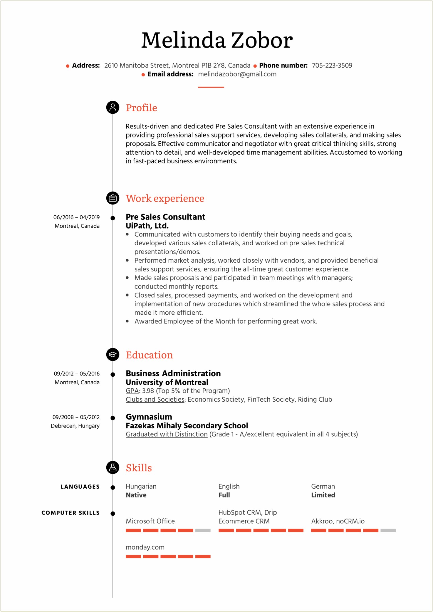 Computer Resumes Resume Samples Resume Nowresume Now