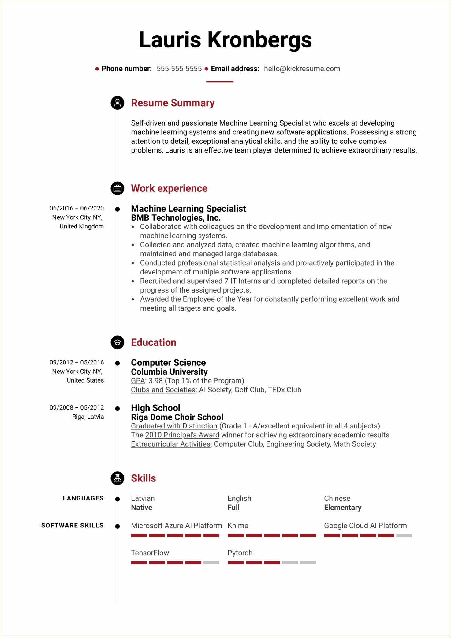 Computer Science Resume Examples Hired By Google