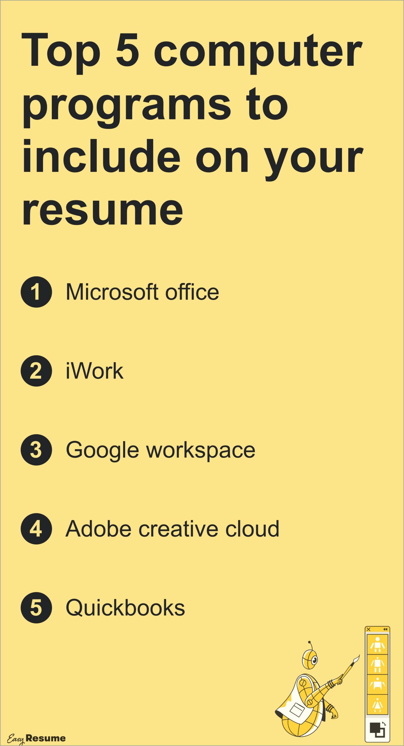 Computer Skills On Resume To List