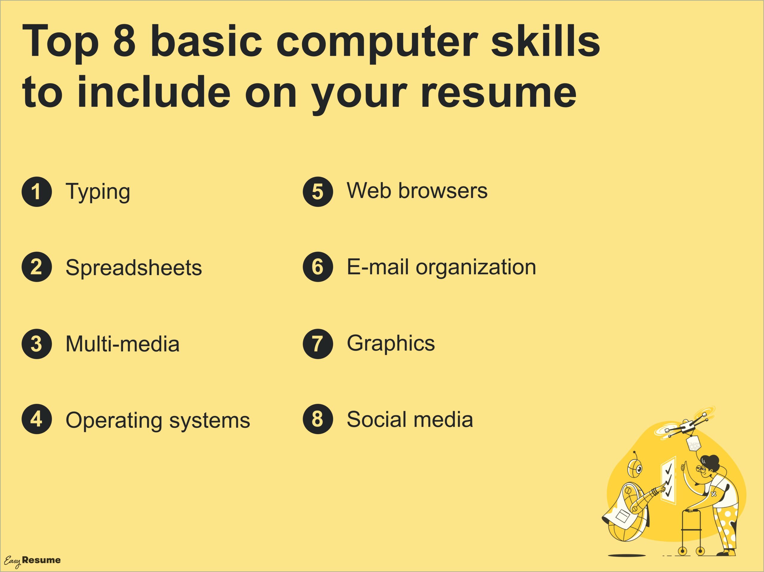 Computer Skills To Include On Your Resume