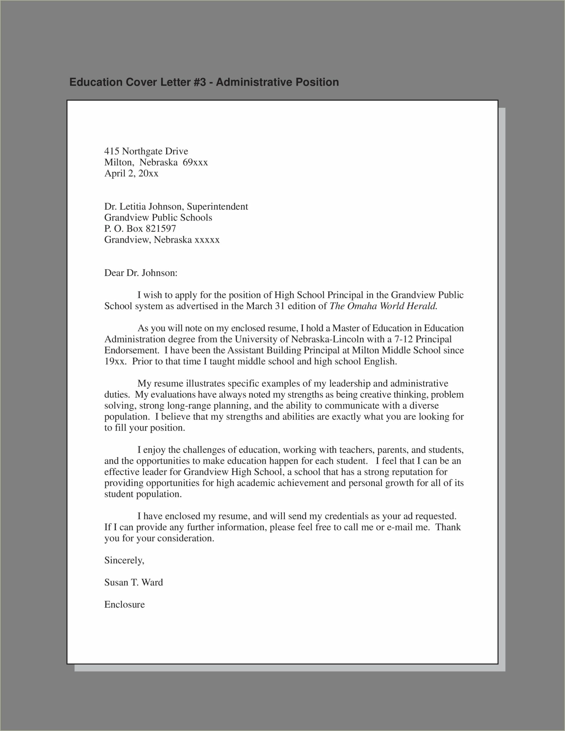 Construction Superintendent Resume Cover Letter Sample