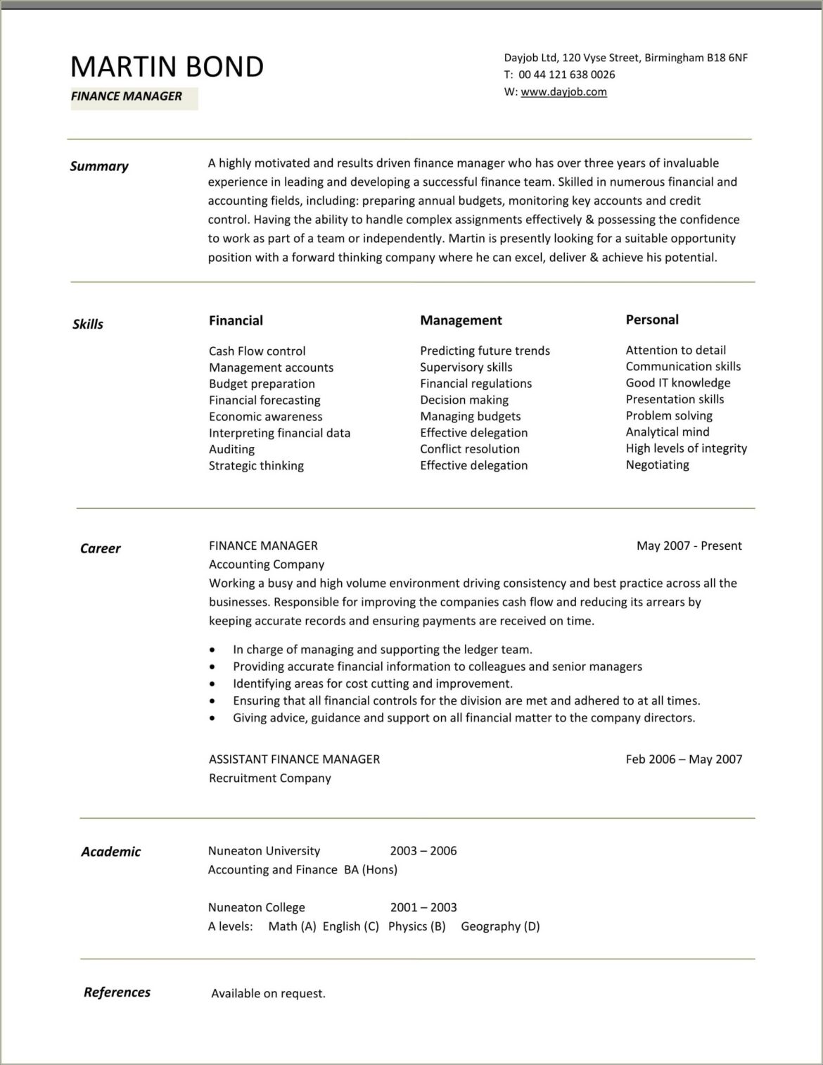 Controller Resume Example Top Career Resumes