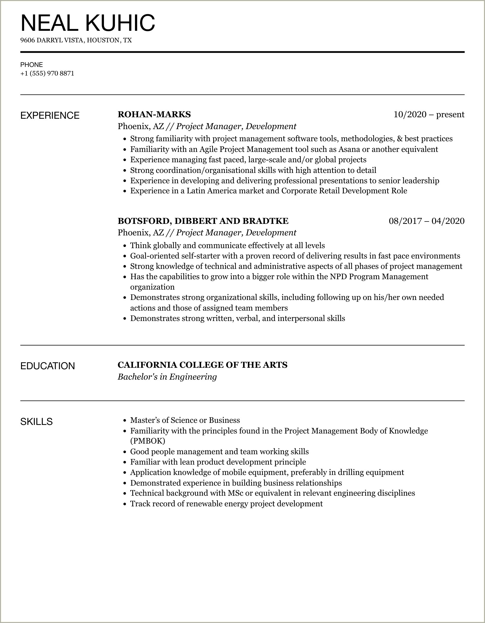 Coordinate Team Members In Project Resume Examples