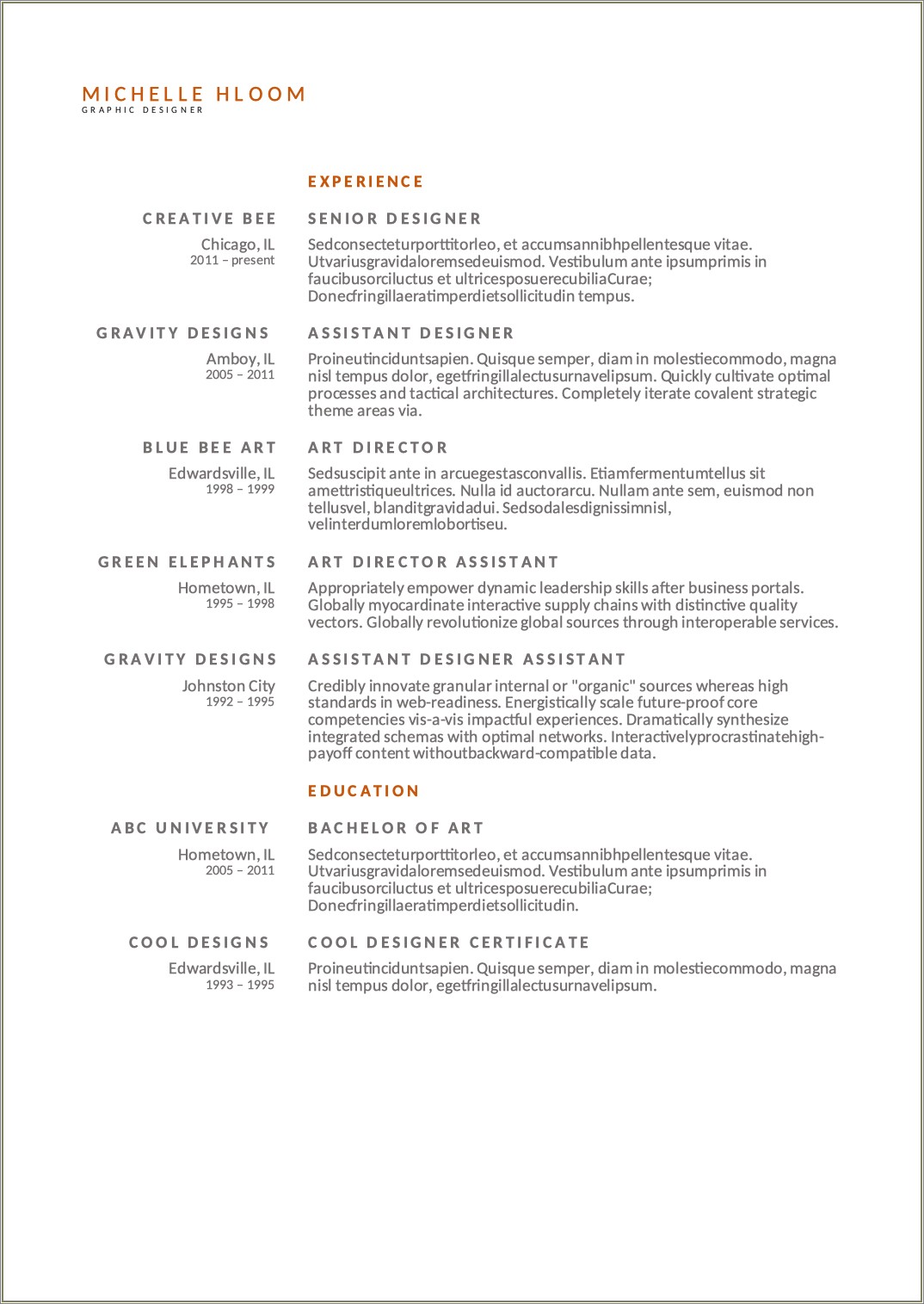Core Functional Resume Template For Word Free