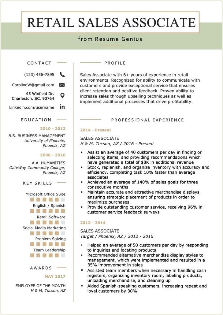 Core Skills For Customer Service Resume