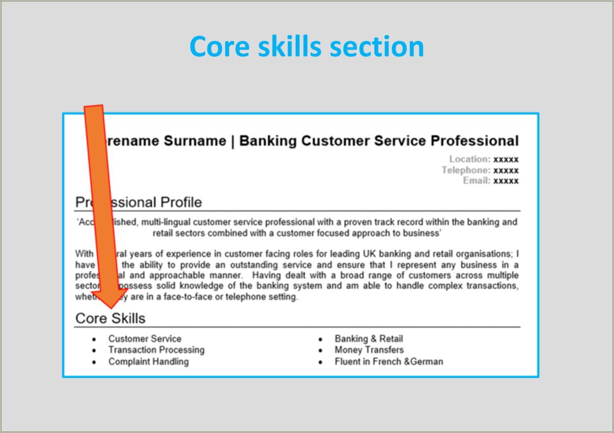 Core Skills To List On Resume