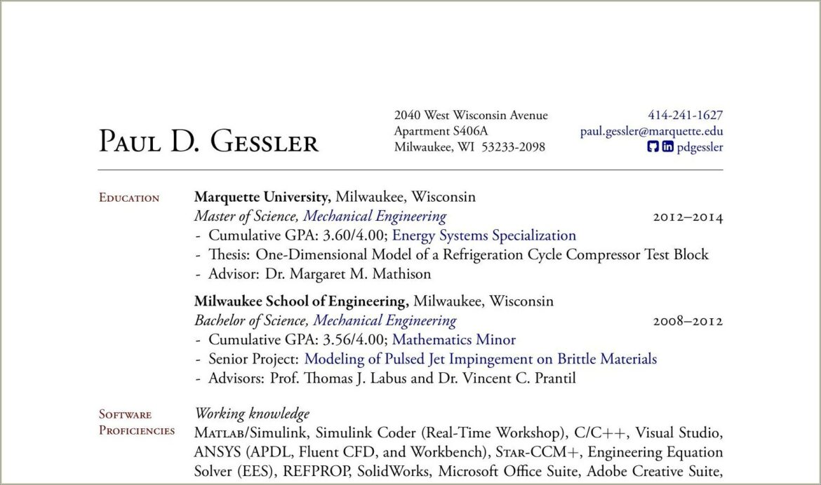 Correct Margins For Resume Law School