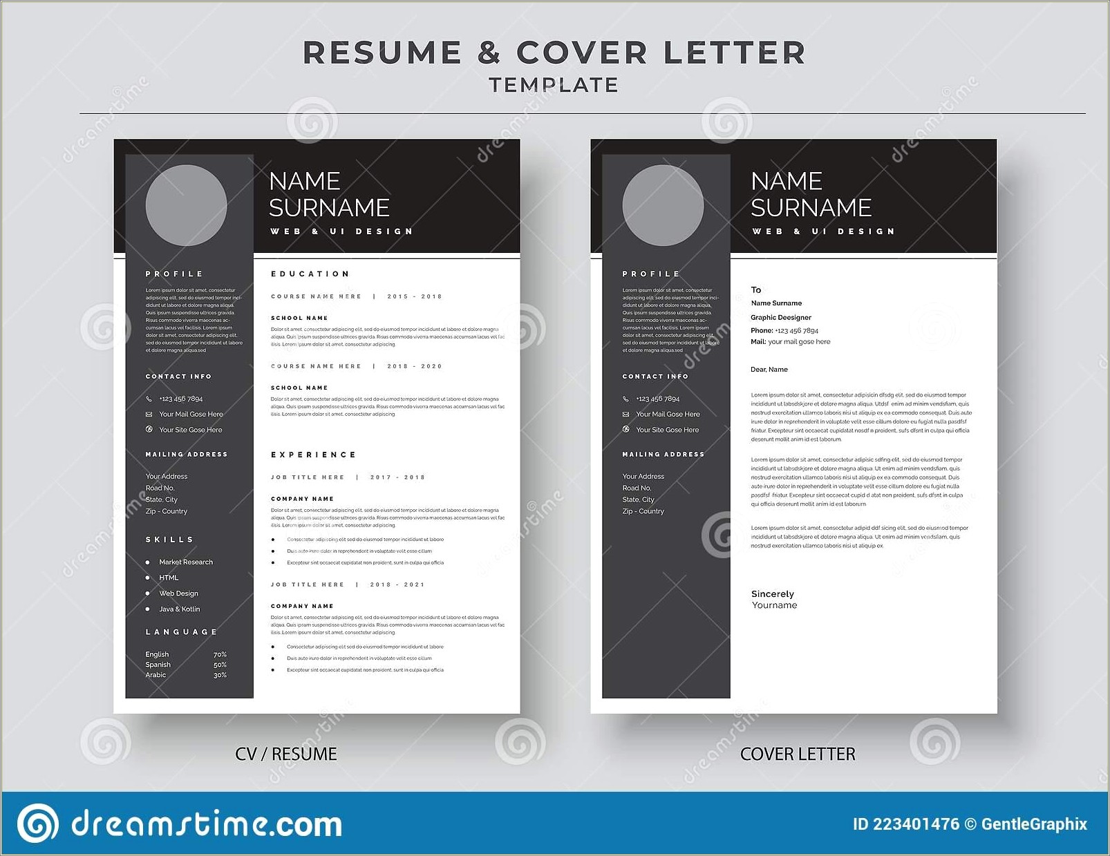 Cover Letter And Resume Template 2018