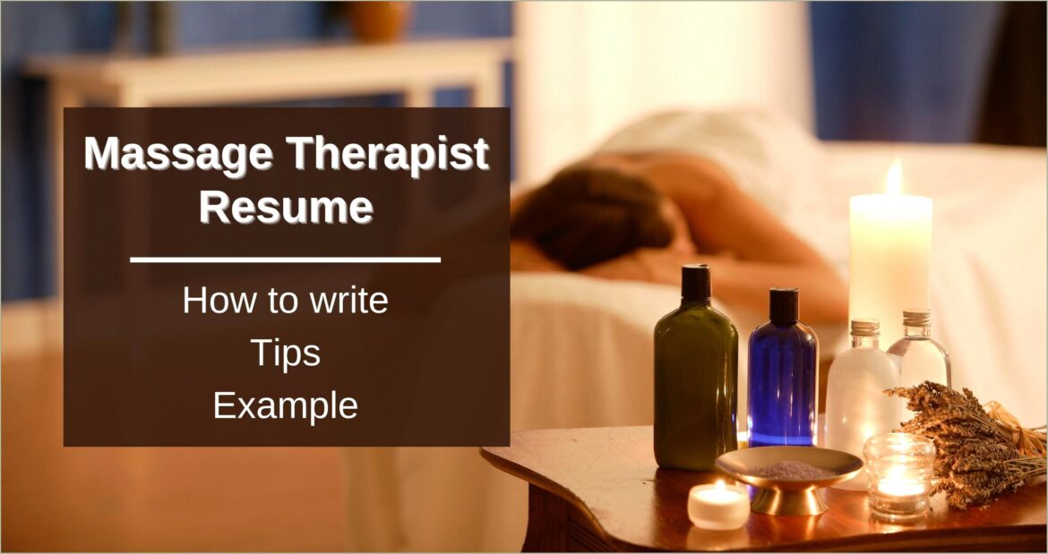 Cover Letter Examples For Massage Therapist Resumes