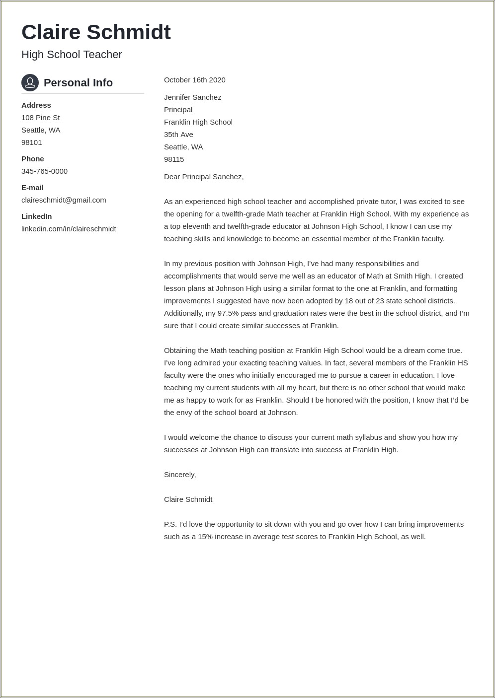 Cover Letter For Submitting Resume Online