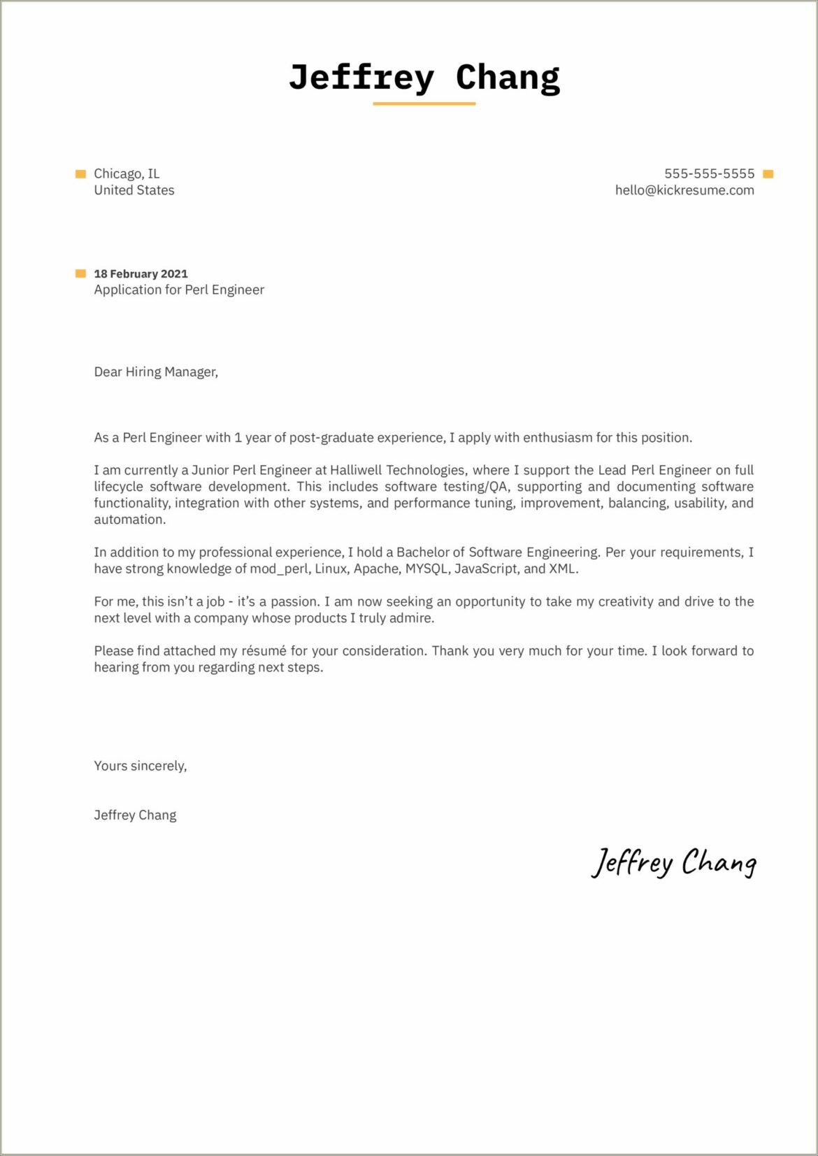 Cover Letter For Tester Resume