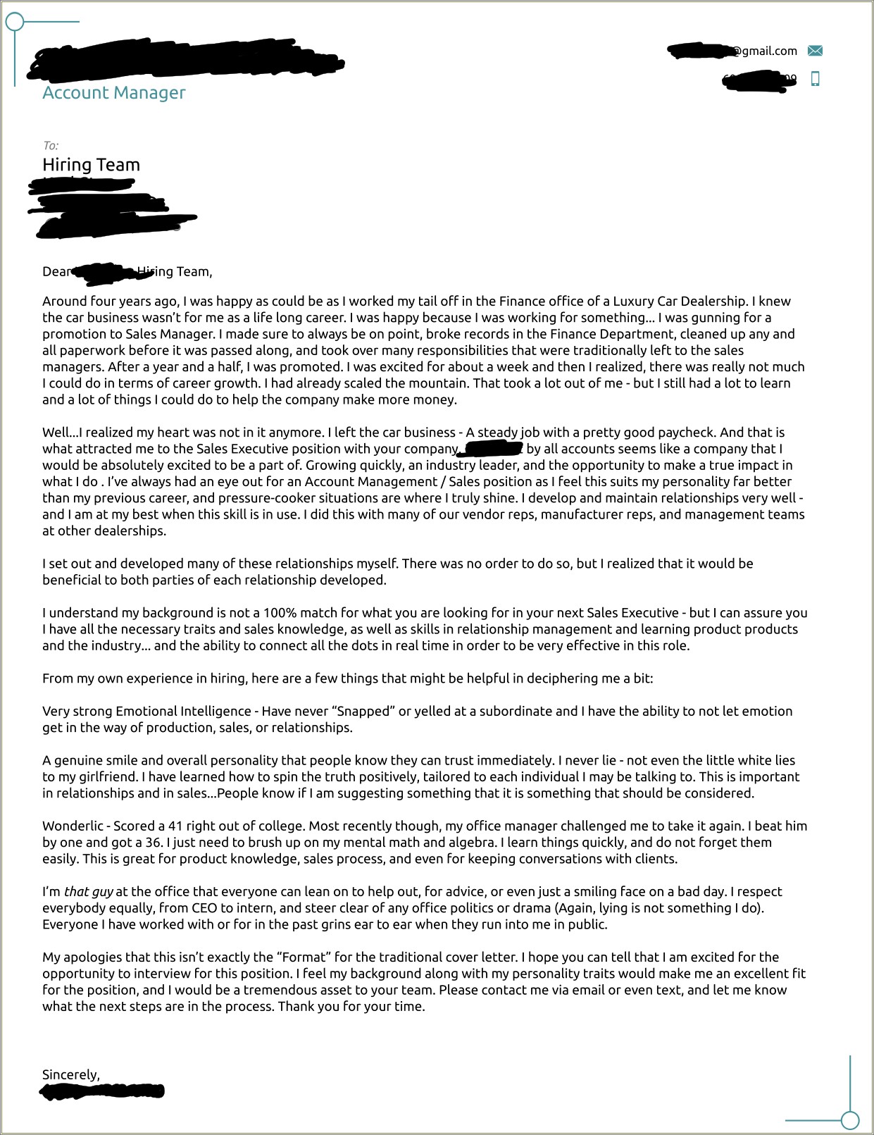 Cover Letter Or Resume First Reddit