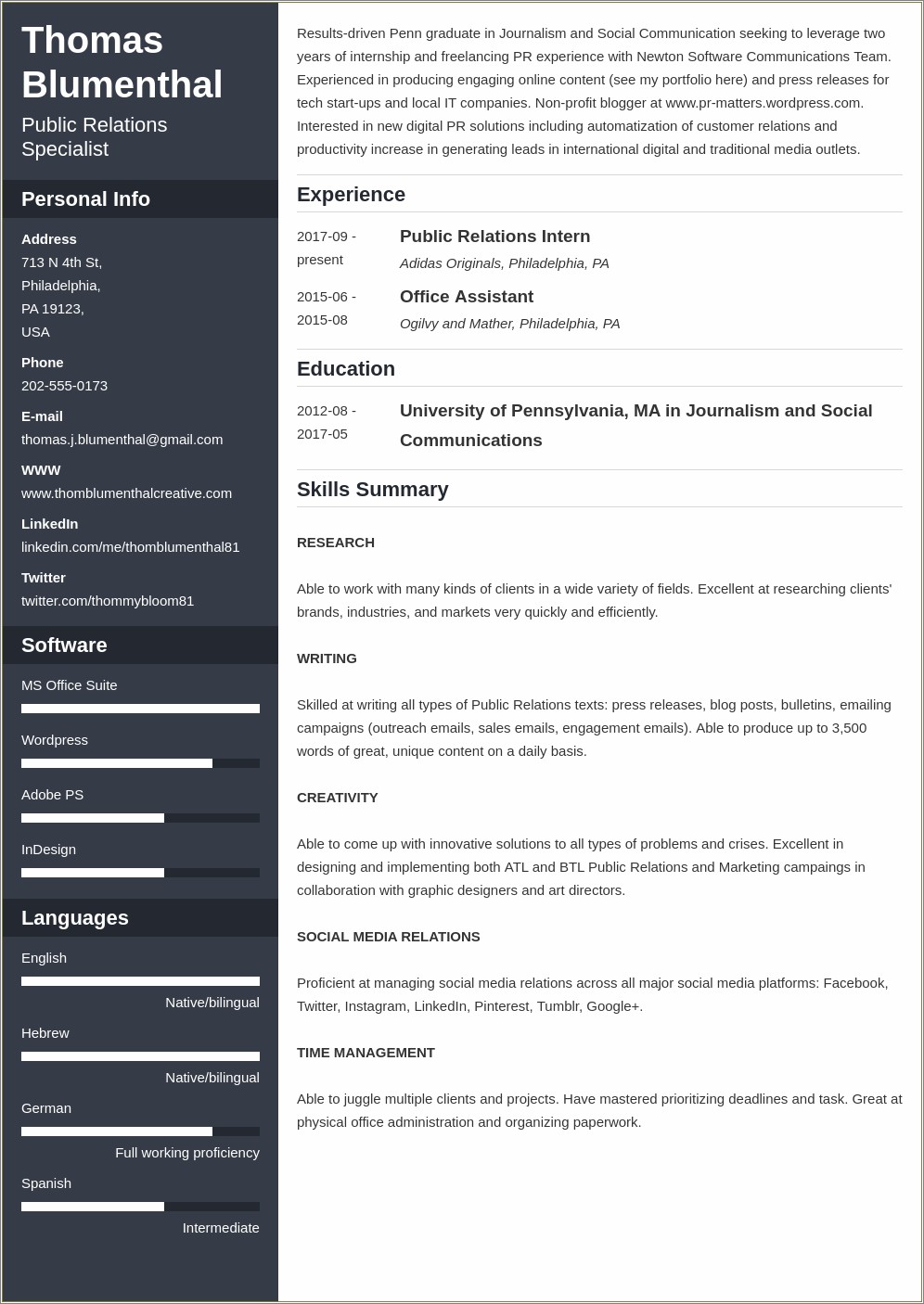 Create A Functional Resume Online Free