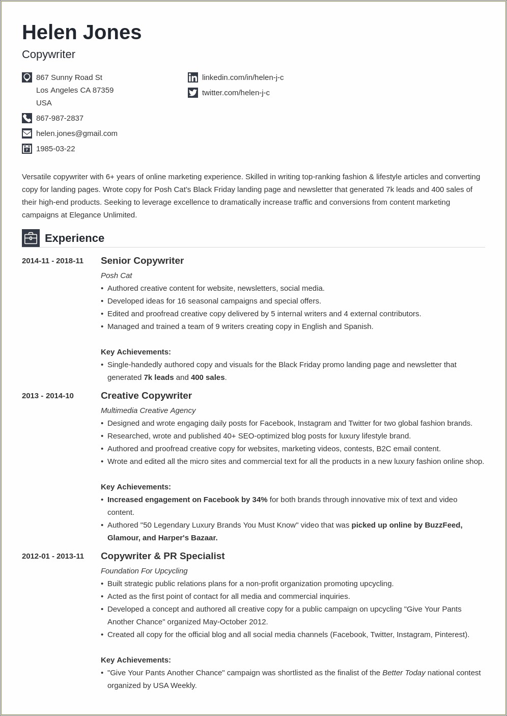 Create A Resume For A Job Application