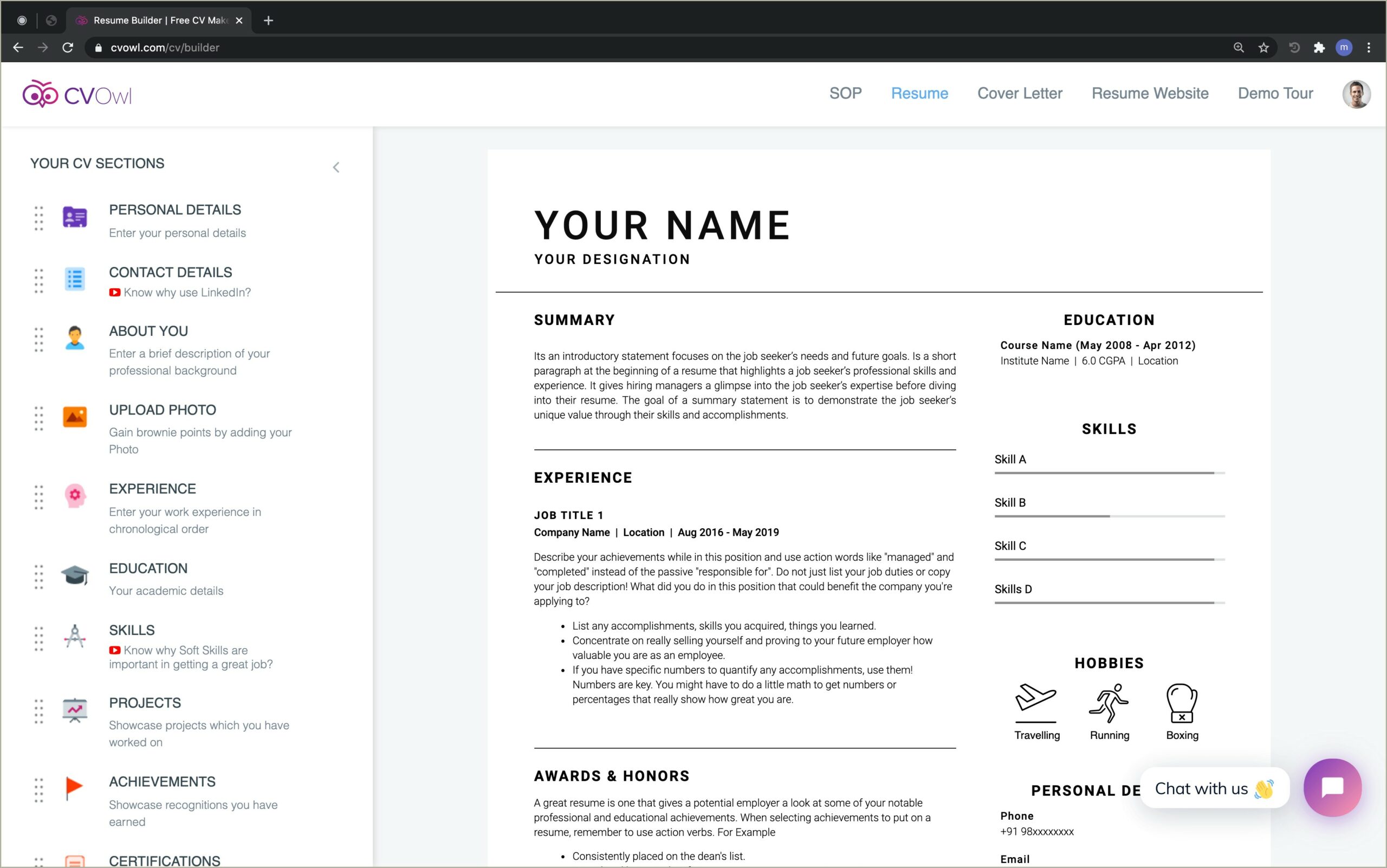 Create And Upload Resume For Free