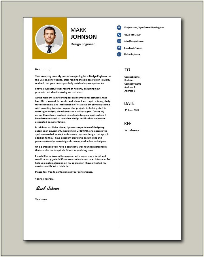 Create Free Cover Letter For Resume