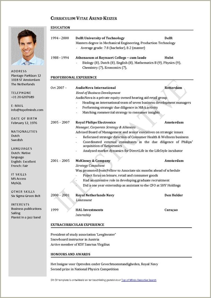 Create Resume Online Free For Experienced