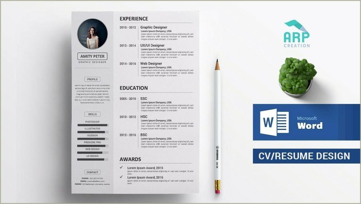 Creating A Goofd Resume Wiht Word