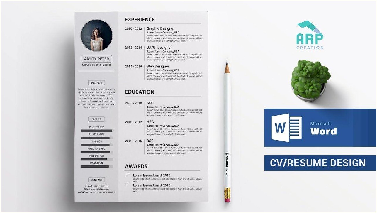 Creating A Goofd Resume Wiht Word