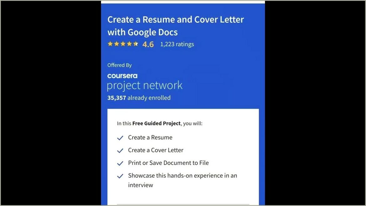 Creating A Resume Cover Letter In Google Docs