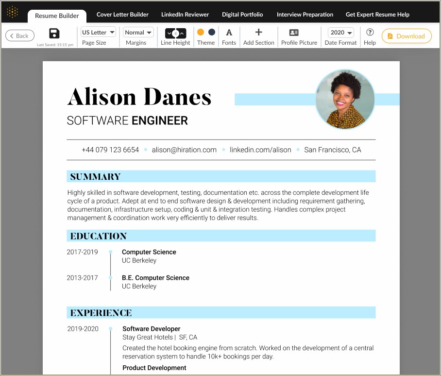 Creating A Resume For Free Online