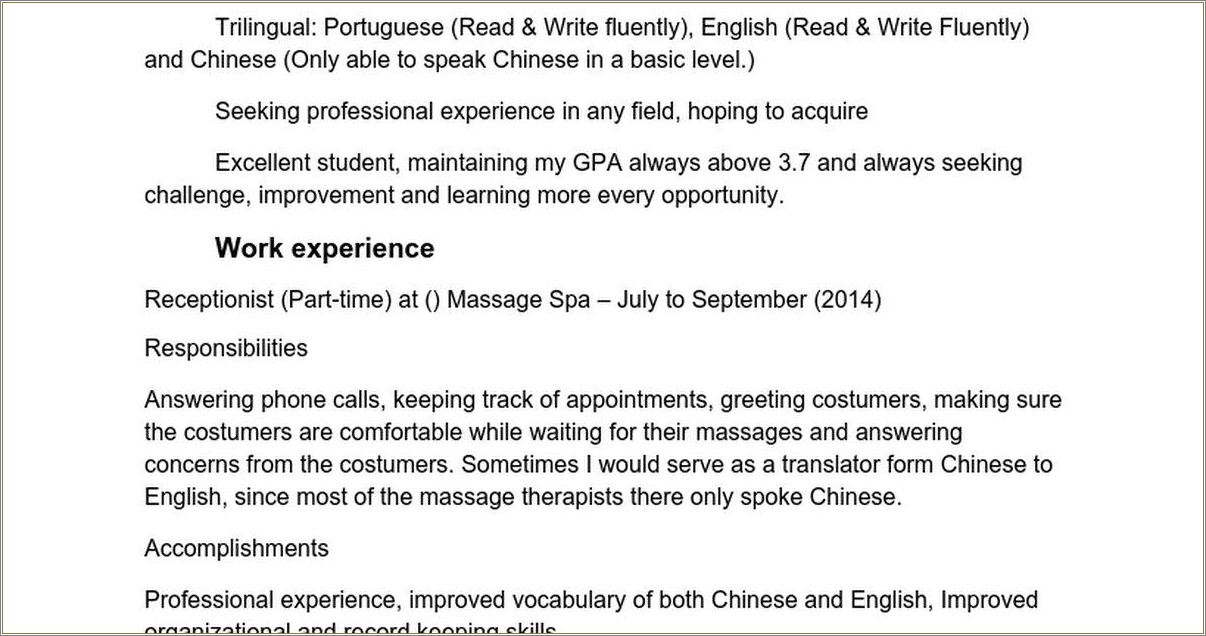 Creating A Resume High School Reddit