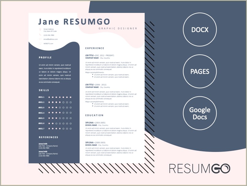 Creative Recruiter Resume Design Templates Rtf