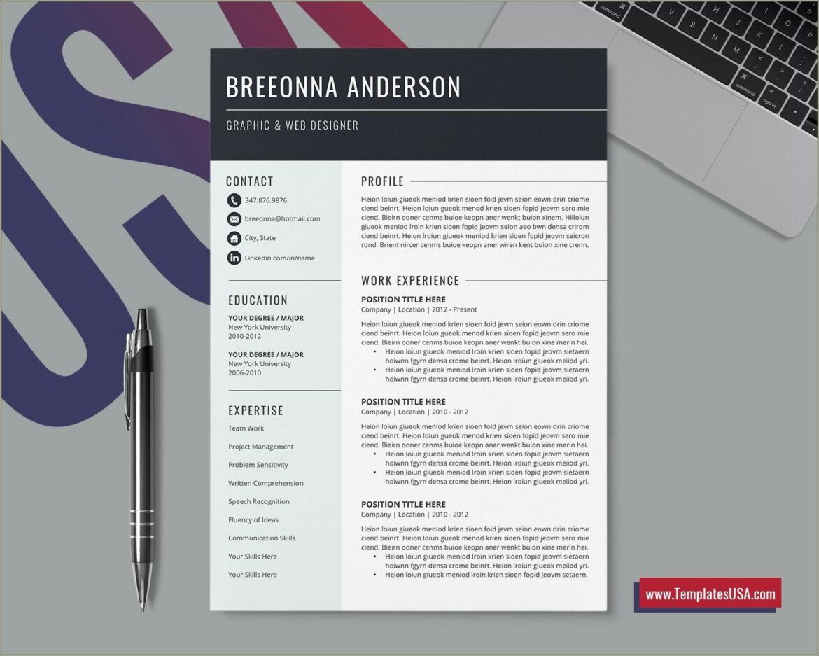 Creative Resume Template Of Soft Skills