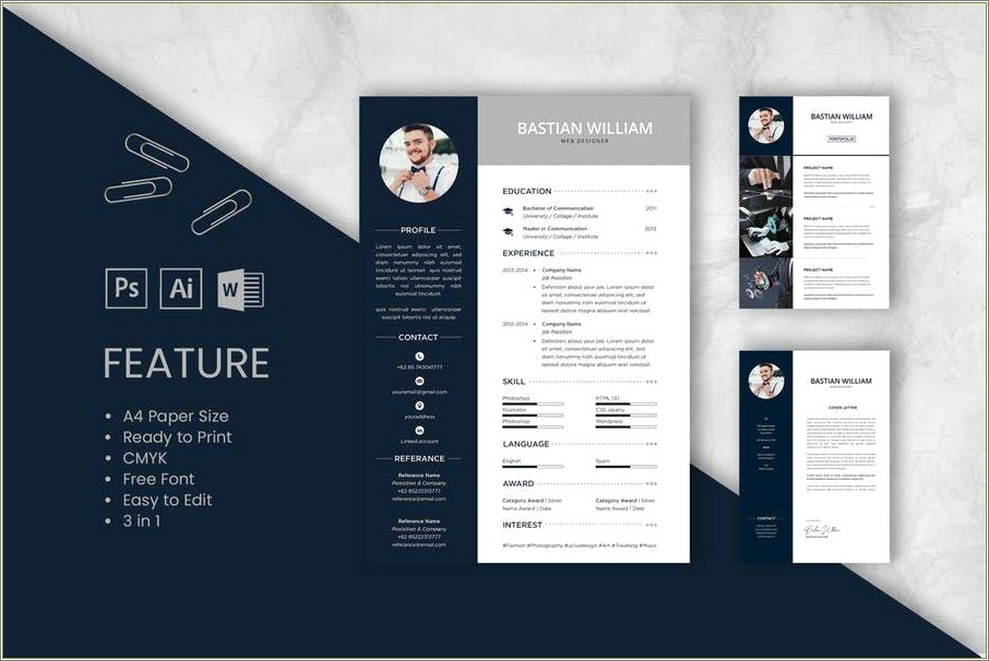 Creative Resume Template Word Free Download