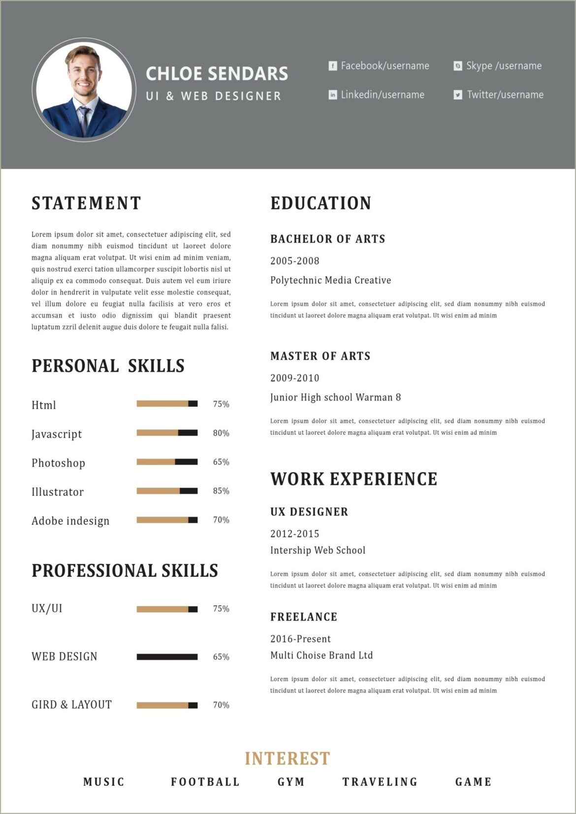 Creative Resume Templates For Free Download